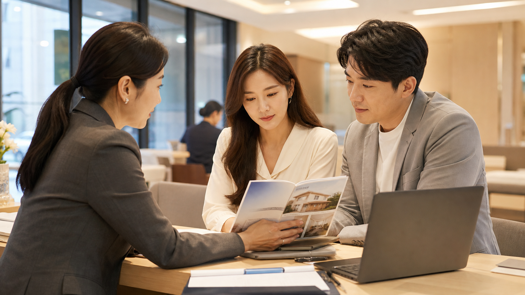 보금자리론 주택담보대출 은행 상담 장면