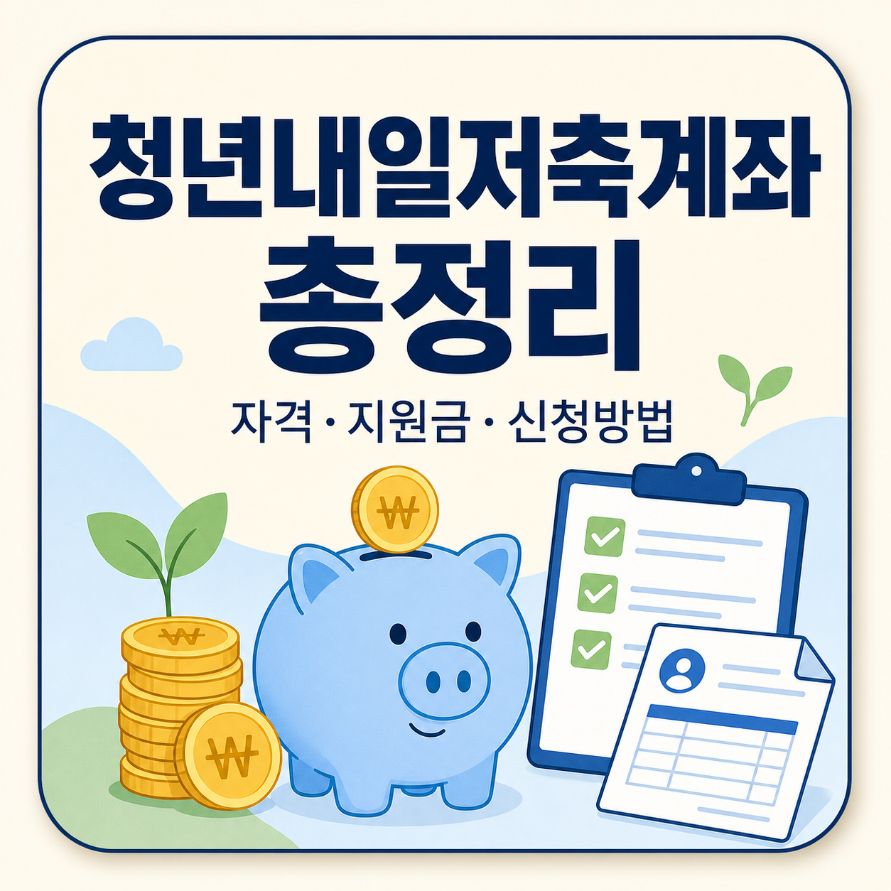 청년내일저축계좌 자격·정부지원금·신청방법