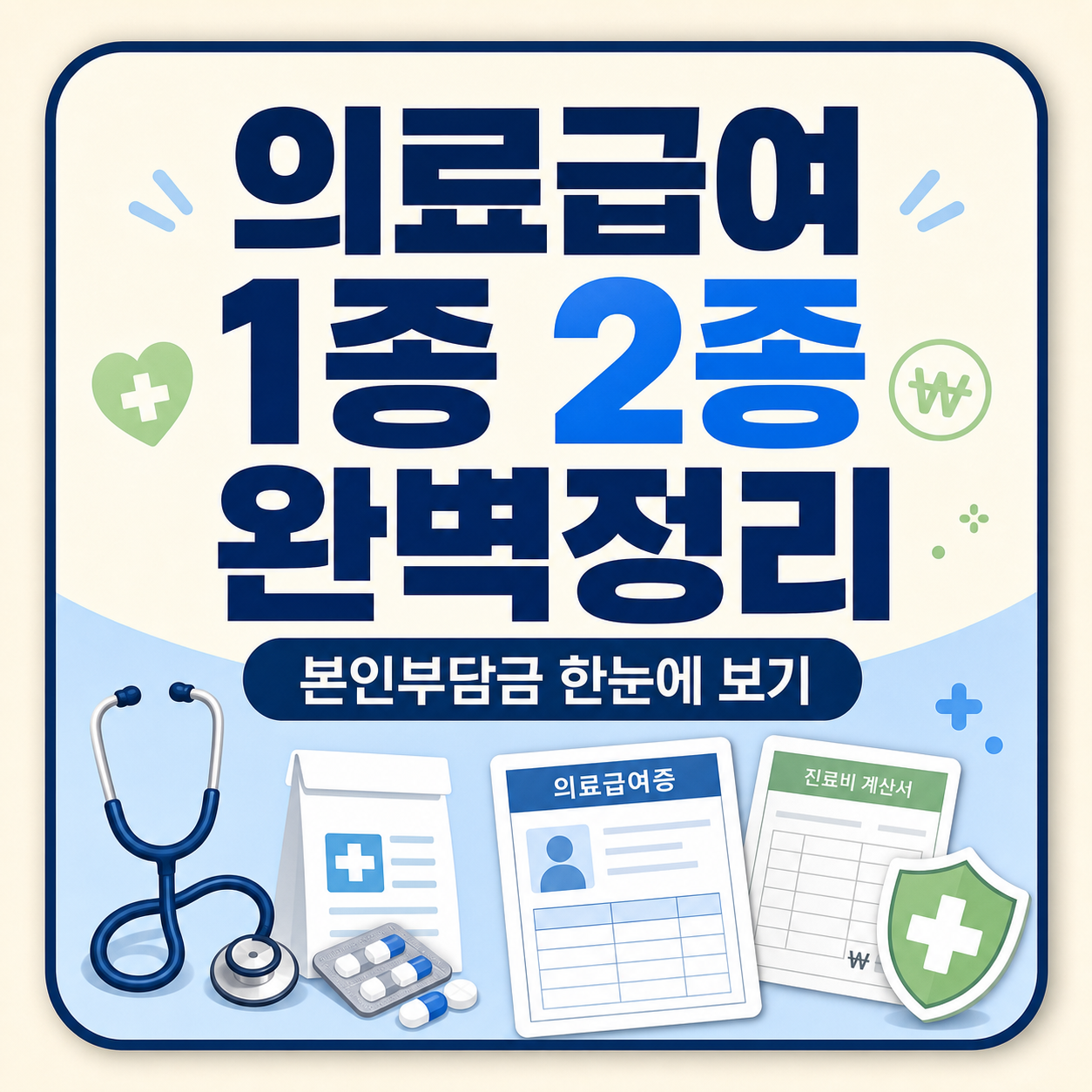 의료급여 1종 2종 차이와 본인부담금 안내