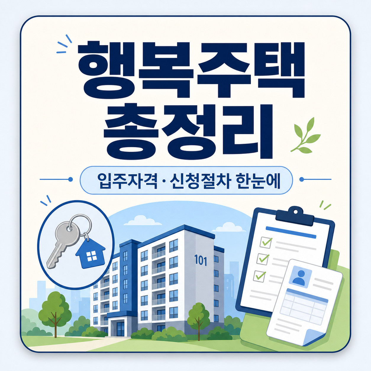 행복주택 입주자격과 신청 절차 한눈에