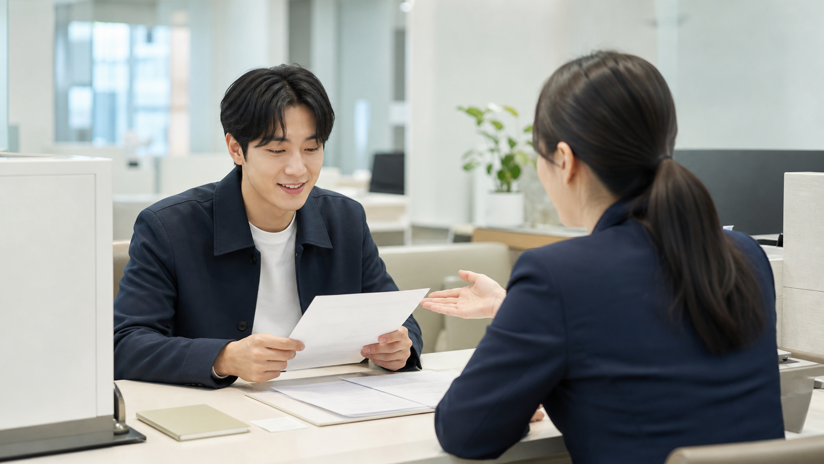 청년 주택드림 청약통장 가입 상담 장면